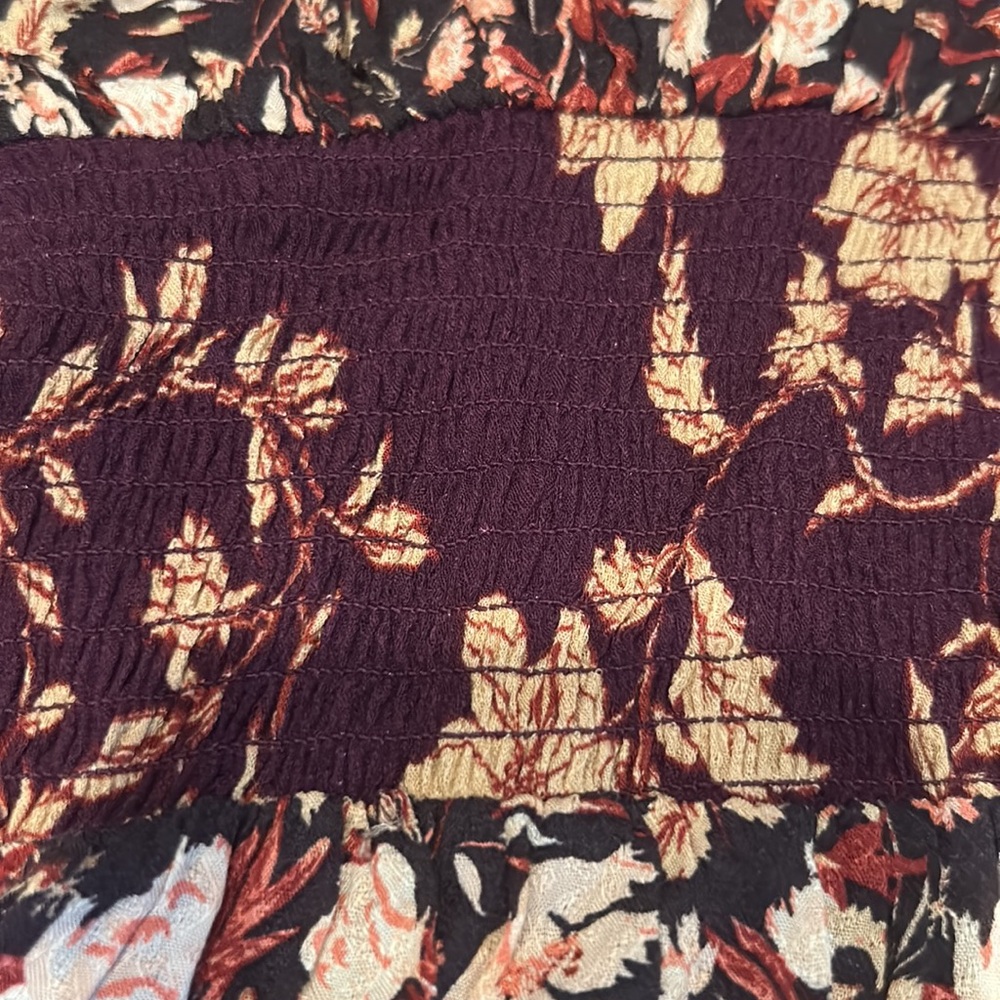 (5 for $75) NWT FREE PEOPLE odette printed tunic in espresso combo - Picture 16 of 16